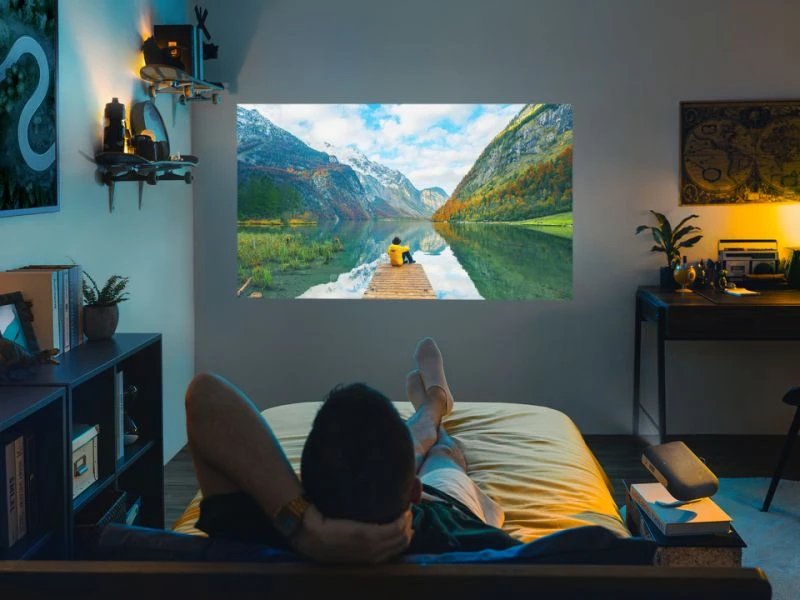 Viewsonic M1x Projector Wvga 300al Led Hdmi X1 Usb-C X1 Speaker 3wx2 Built In Battery Wifi