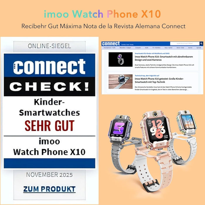 Imoo Watch Phone X10 Grau Kinder Smart-Watch