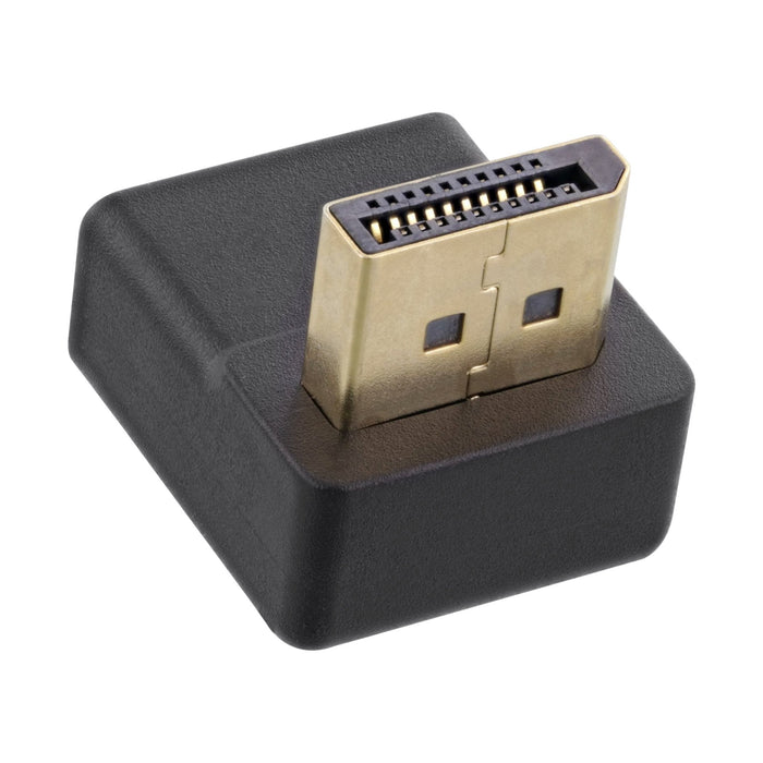 Adaptador Inline Displayport, Displayport Macho/Hembra En Ángulo Hacia Arriba