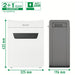 EAN 4002432127160 - Leitz 80910000 triturador de papel 55 dB Gris, Blanco imagen 11