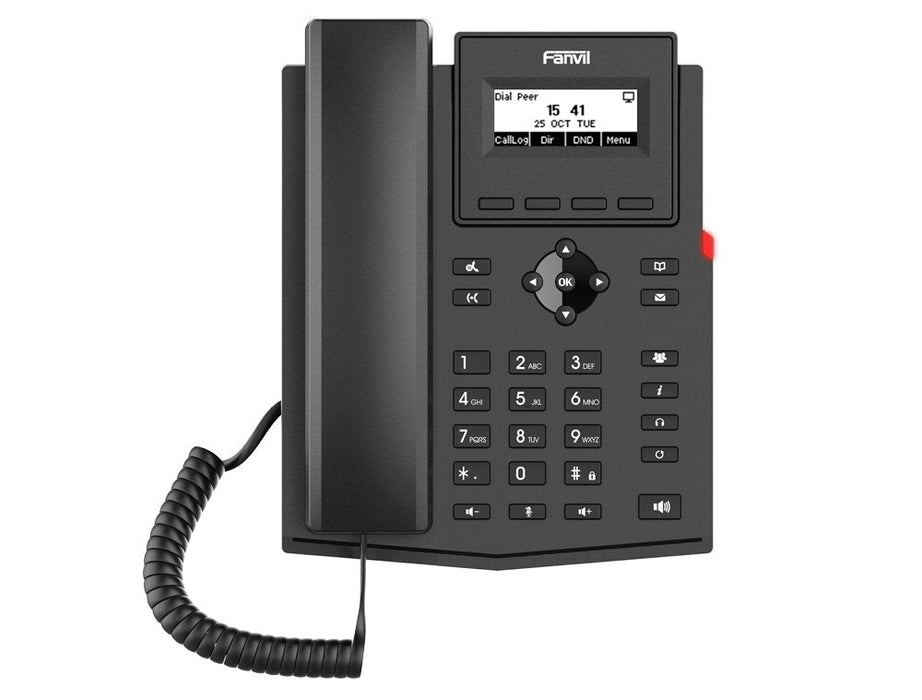Fanvil X301g Teléfono Ip Negro 2 Líneas Lcd