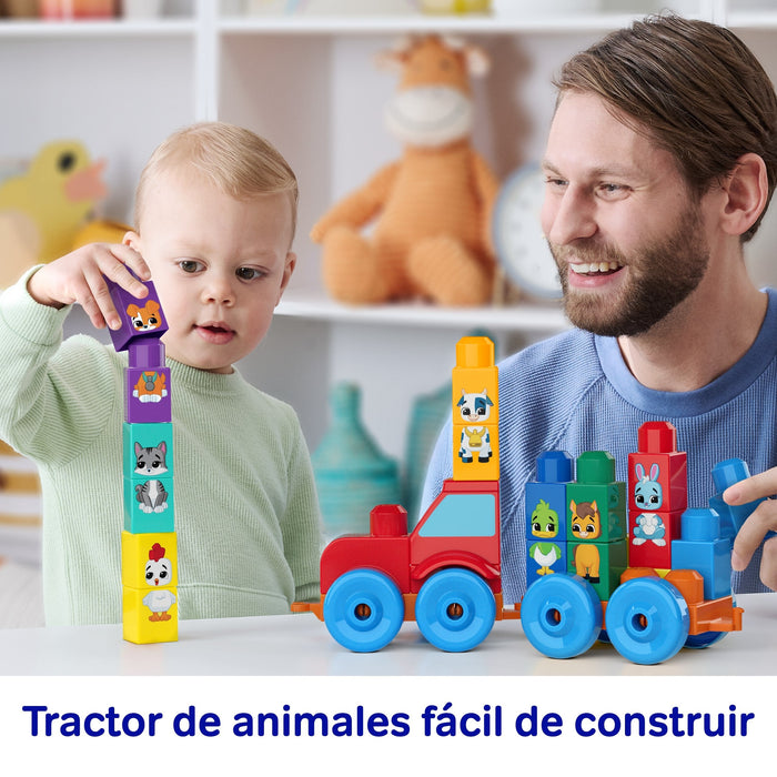 Tractor Animalitos Encajables Mega Bloks 30pzs