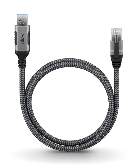 EAN 4040849702990 - Goobay 70299 cambiador de género para cable USB A RJ-45 Negro, Plata imagen 5