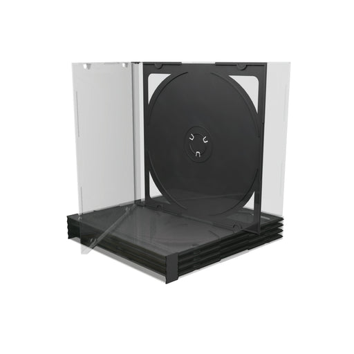 EAN 4260057123862 - MediaRange BOX23 funda para discos ópticos Caja transparente para CD 2 discos Negro, Transparente imagen 1