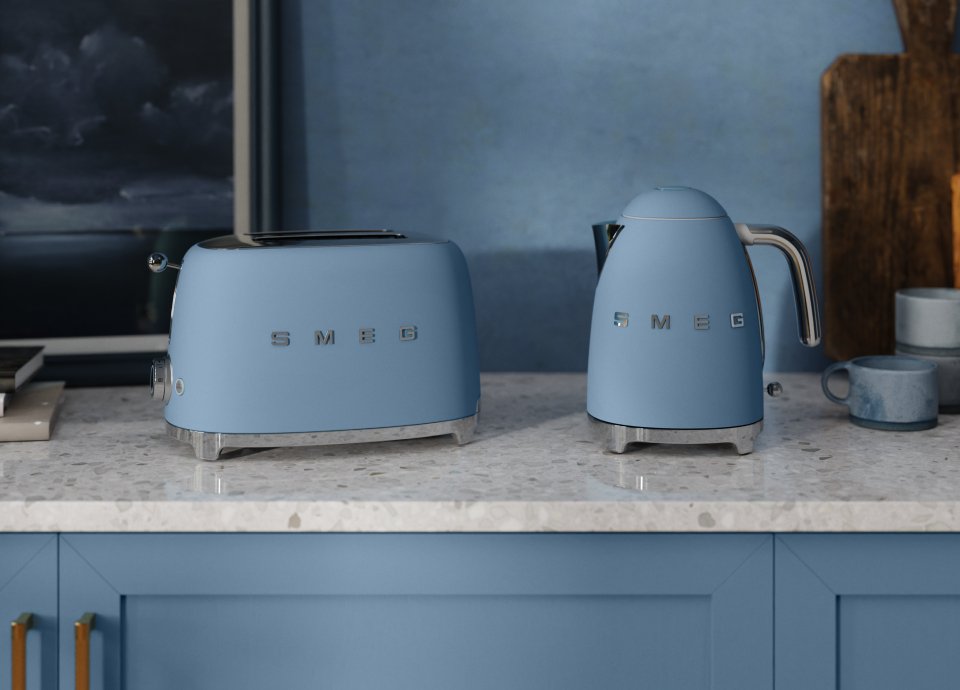 Hervidor Smeg 50´Style Tormenta Azul Klf03sbmeu