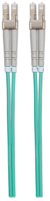 Intellinet 750097 Cable De Fibra Optica 10 M Lc Om3 Color Aguamarina