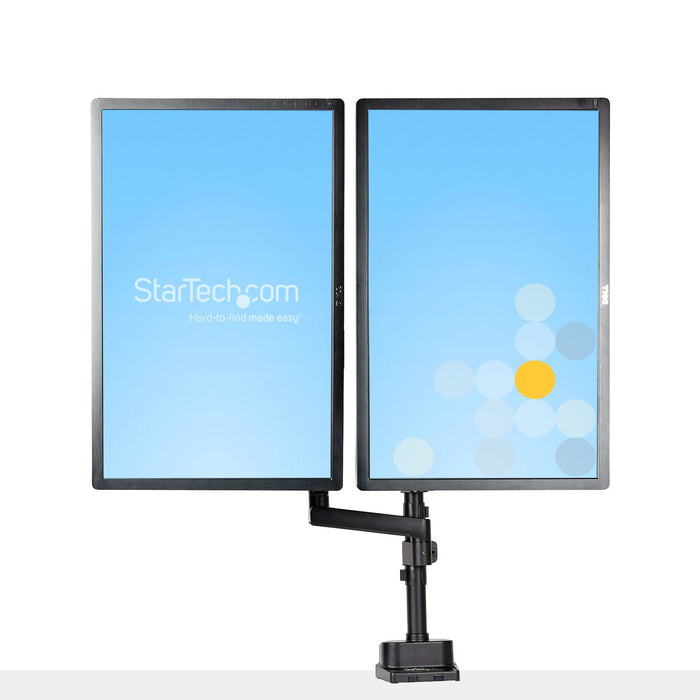 EAN 65030892537 - StarTech.com ARMDUALPIVOT soporte para monitor 81,3 cm (32") Escritorio Negro imagen 7