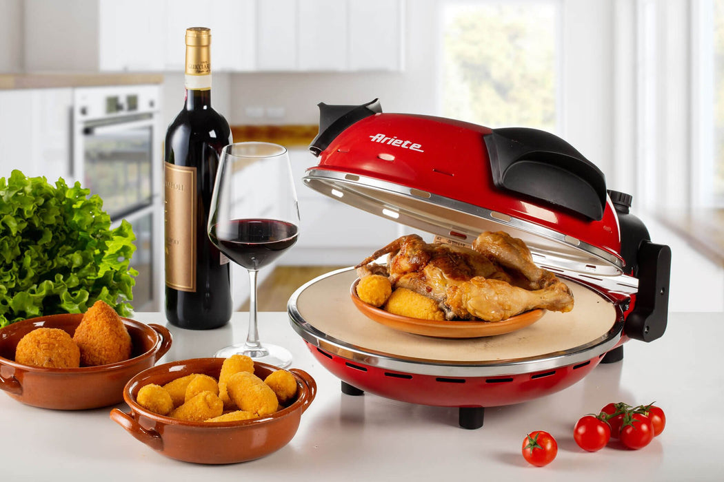 EAN 8003705116702 - Ariete 0909/10 fabricante de pizza y hornos 1 Pizza(s) 1200 W Rojo imagen 9