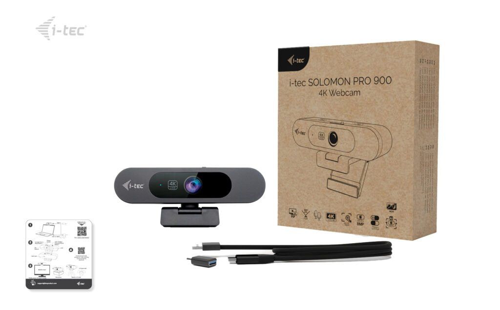 Webcam  I-Tec Solomon Pro 900 4k  Ai Auto Framing
