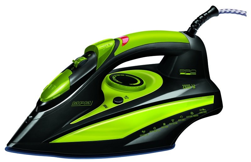 EAN 5901308008307 - MPM MZE-04 plancha Plancha vapor-seco Suela de cerámica 2400 W Negro, Verde imagen 1