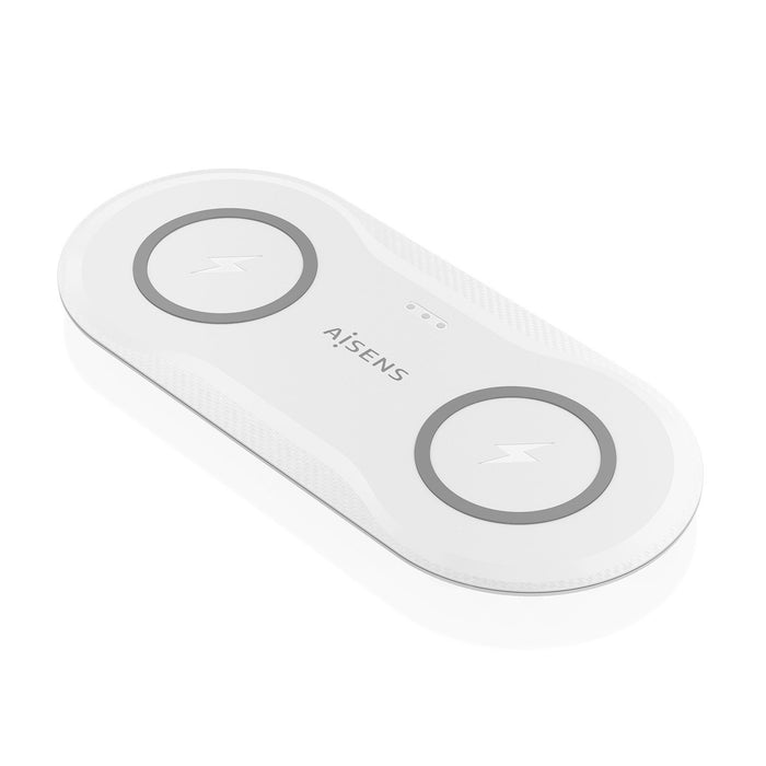 EAN 8435739903469 - AISENS ASCH-15W2WC059-W cargador de dispositivo móvil Auriculares, Smartphone Cargador inalámbrico Interi imagen 1