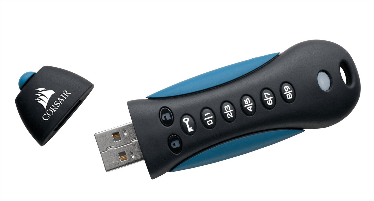 EAN 0843591025959 - Corsair Padlock 3 64GB unidad flash USB USB tipo A 3.2 Gen 1 (3.1 Gen 1) Negro, Azul imagen 3