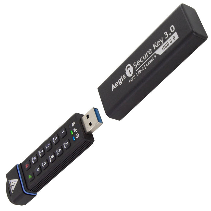 Pendrive Apricorn Usb 3.0 480gb Securekey 256bit Aes-Xts, Ip58,