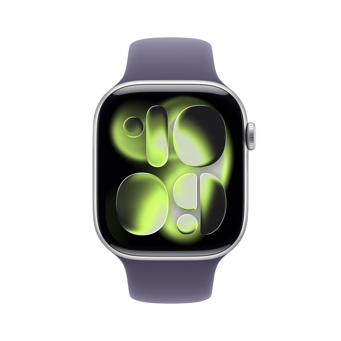 Watch Apple Watch Series 11 (2025) Gps 46mm Silver Aluminium Case With Purple Fog Sport Band M/L - Silver