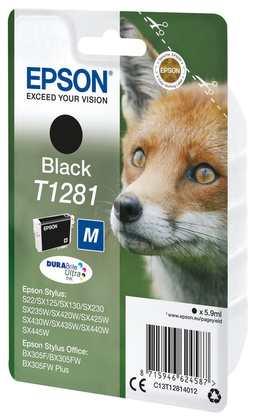 EAN 8715946624594 - Epson Fox T1281 cartucho de tinta 1 pieza(s) Original Negro imagen 1