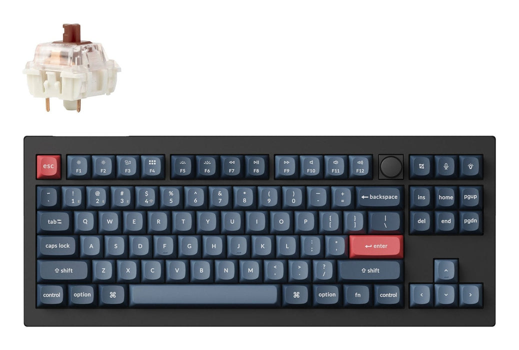 Keychron V3 Max80% Tkl Brown Switch Black