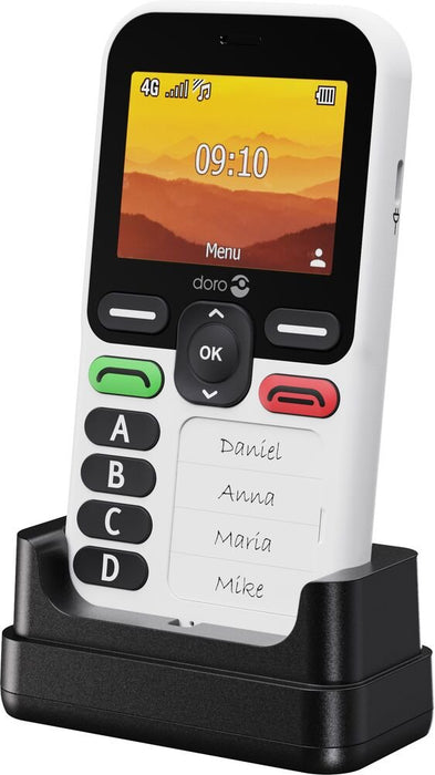 EAN 7322460088453 - Doro Leva X10 6,1 cm (2.4") 117 g Negro, Blanco Teléfono para personas mayores imagen 4