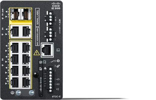 EAN 889728463751 - Cisco Catalyst IE-3100-8T2C-E switch Gestionado L2 Gigabit Ethernet (10/100/1000) Negro imagen 1