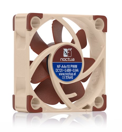 EAN 9010018100440 - Noctua NF A4x10 PWM Carcasa del ordenador Ventilador 4 cm Beige, Rojo imagen 2