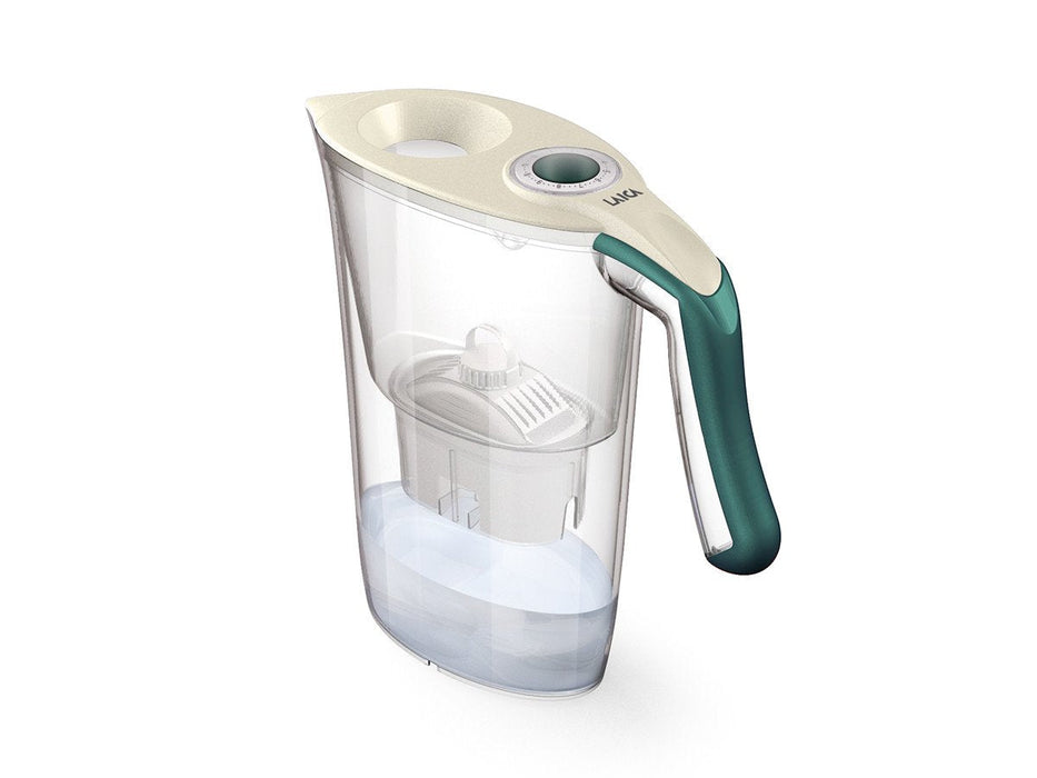 Pack Jarra Filtrante Laica Carmen Tosca 2.3l Verde Oscuro Jarra + 1 Filtro Bi-Flux