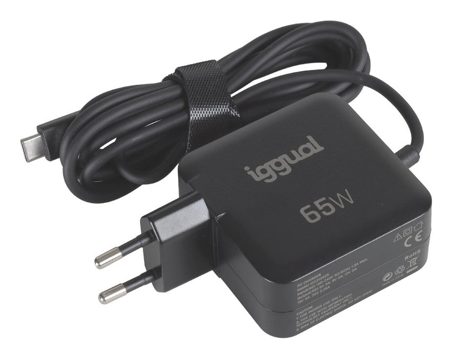 EAN 8435364319925 - iggual PD 65W Universal Negro Corriente alterna Carga rápida Interior imagen 2