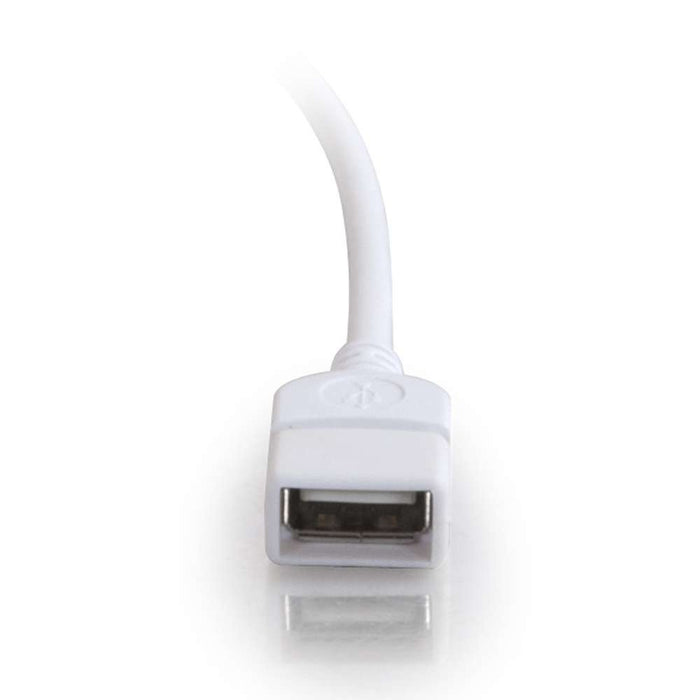 EAN 0757120190189 - C2G USB A Male to A Female Extension Cable 2m cable USB 2,01 m Blanco imagen 3
