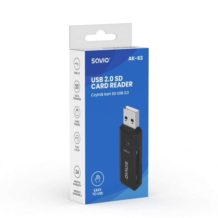 EAN 5901986048145 - Savio AK-63 tarjeta y adaptador de interfaz USB 2.0 imagen 4