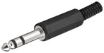 EAN 4040849110368 - Goobay 11036 conector 6.35 mm Negro, Plata imagen 1