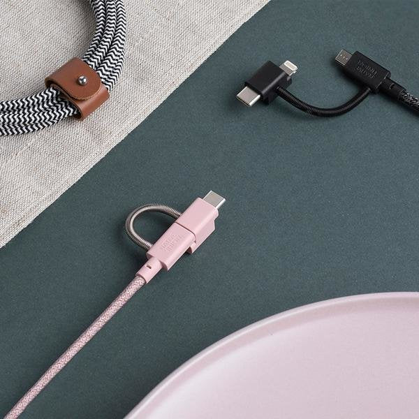 EAN 4895200436362 - Native Union Belt cable USB USB 2.0 2 m USB A USB C/Micro-USB B/Lightning Negro, Blanco imagen 11