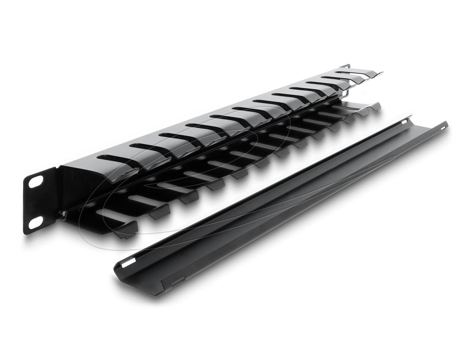 Delock 19? Cablemanagement Rangierpanel Mit Bürste 1 He Schwarz