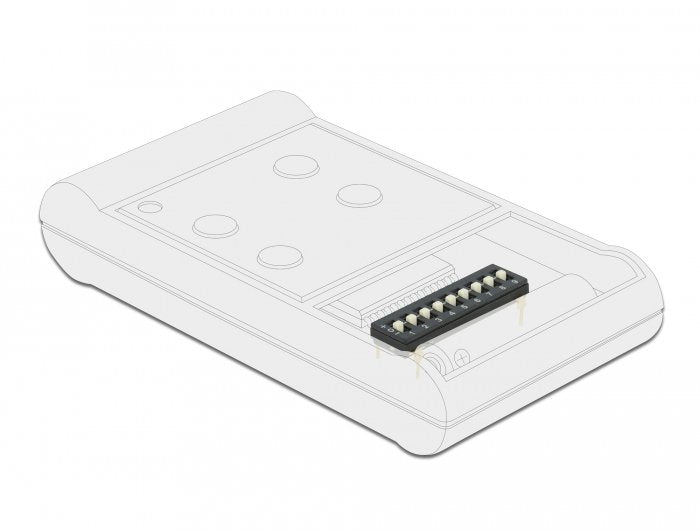 Delock Interruptor Dip Tri-State 9 Dígitos Con Paso De 2,54 Mm Tht 2 Piezas