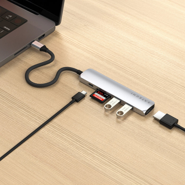 EAN 0810086361762 - Satechi ST-P6SS hub de interfaz USB Tipo C 10000 Mbit/s Plata imagen 7