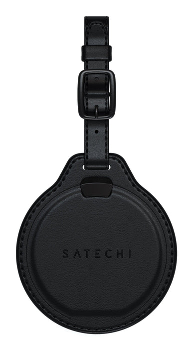 Satechi Vegan-Leather Findall Luggage Tag Black