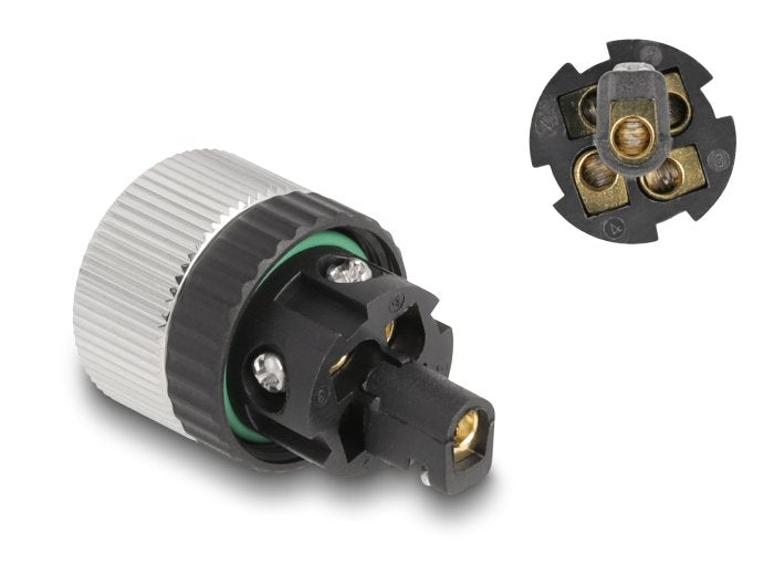 Delock 60537 M12 Conector Codificado A De 5 Pines Hembra Para Montaje Con Conexión Por Tornillo