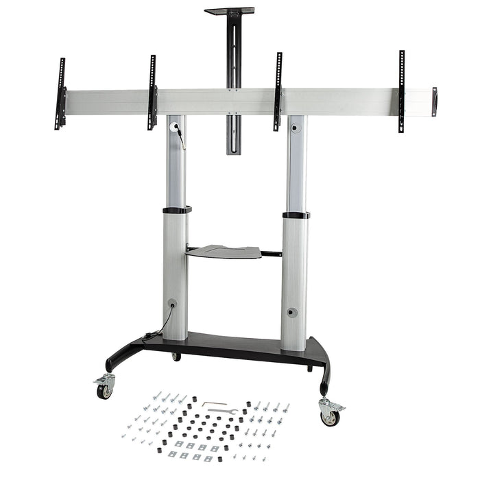 EAN 0065030891653 - StarTech.com STNDMTVDUO soporte para TV 152,4 cm (60") Negro, Plata imagen 9