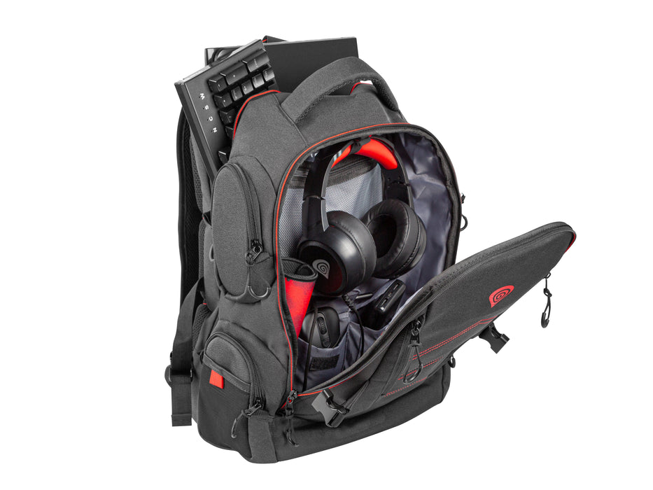 EAN 5901969426618 - GENESIS Pallad 550 43,9 cm (17.3") Mochila Negro, Rojo imagen 8