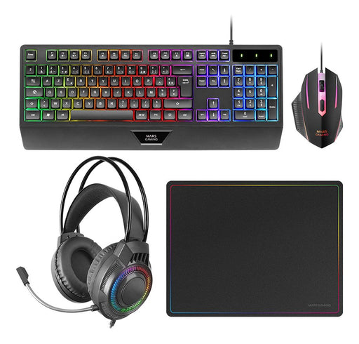 EAN 8435693108429 - Mars Gaming MCP124PRO teclado Ratón incluido Juego USB AZERTY imagen 1