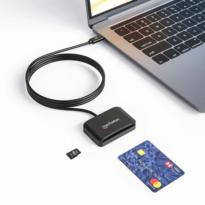 Manhattan Usb 2.0 Typ-C Kartenlesegerät Smartcard- Microsdxc
