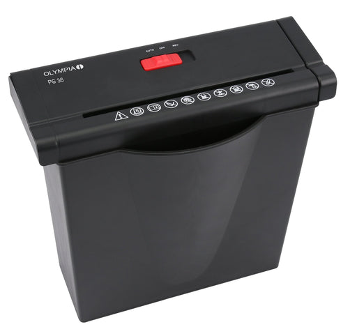EAN 4030152027064 - Olympia PS 36 triturador de papel Corte en tiras 34 cm Negro imagen 1