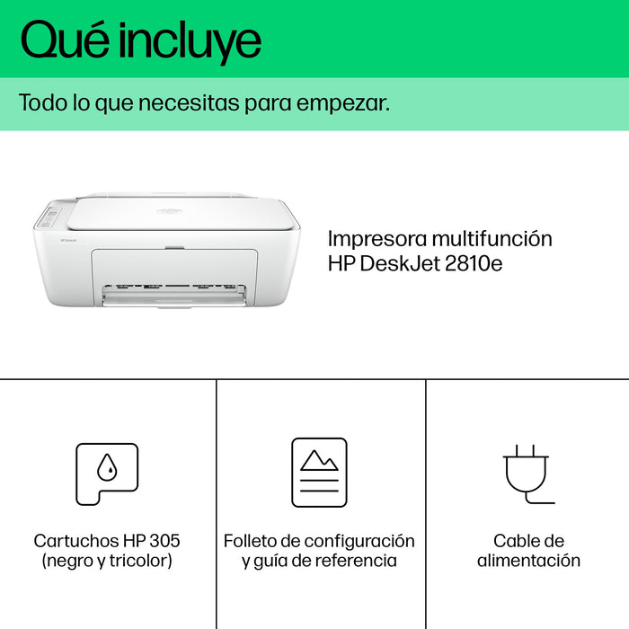 EAN 0196337820050 - HP DeskJet 2810e All-in-One Printer Inyección de tinta térmica A4 4800 x 1200 DPI 7,5 ppm Wifi imagen 6