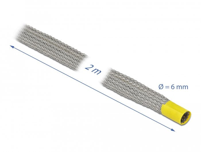 Geflechtschlauch Zur Emv Abschirmung Dehnbar 2 M X 6 Mm