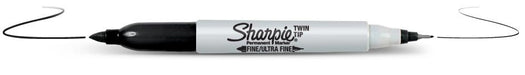 EAN 3501170811108 - Sharpie Twin Tip marcador permanente Punta fina Negro 12 pieza(s) imagen 1