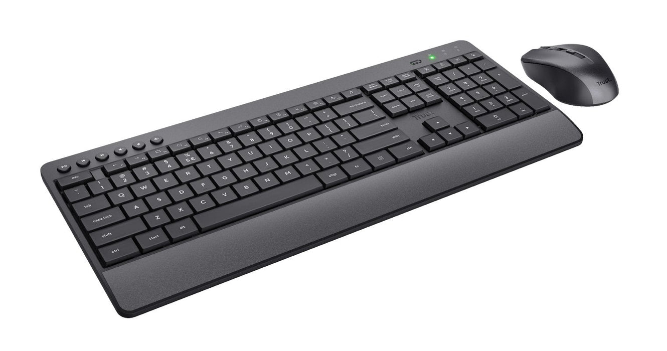 Trust Trezo Comfort Cableloses Tastatur & Raton Set - Deutsches Qwertz-Layout