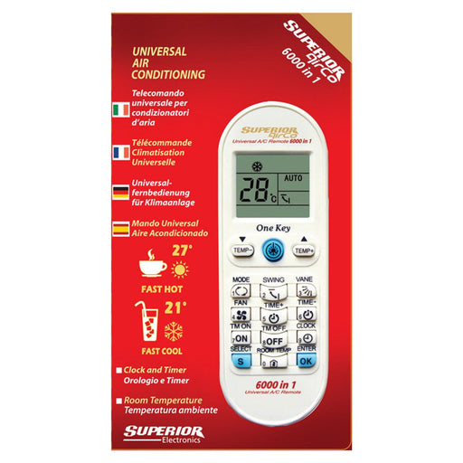 EAN 8054242080315 - Superior AirCo 6000 mando a distancia IR inalámbrico Aire Acondicionado Botones imagen 2