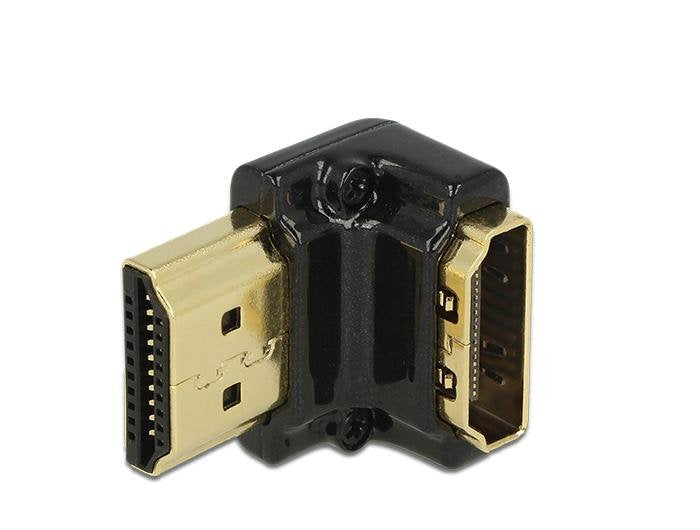 EAN 4043619656622 - DeLOCK HDMI-A/HDMI-A male, F/M, 90° Negro imagen 1