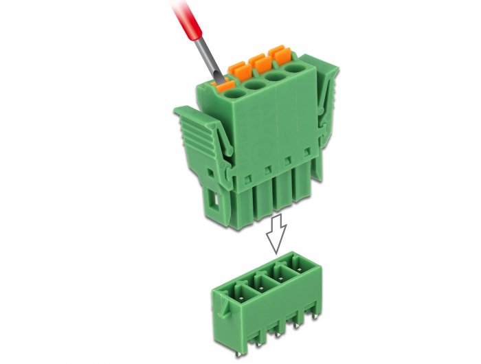 Terminalblock Set Für Platine 4 Pin 3,81 Mm Rastermass Vertikal