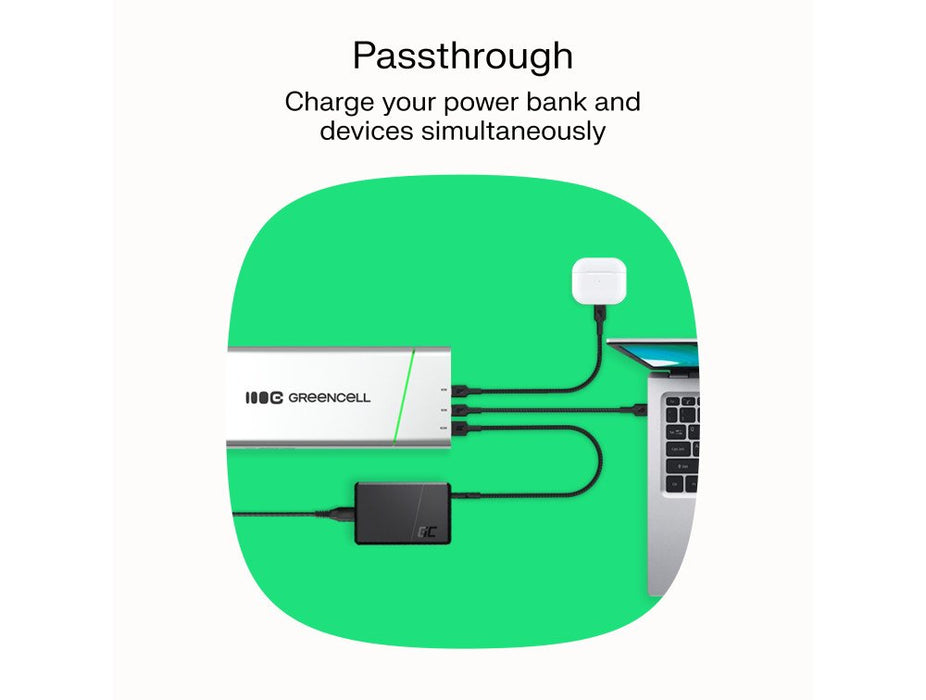 EAN 5904326374959 - Green Cell PBPLGC20P batería externa Ión de litio 20800 mAh Aluminio, Negro, Verde, Gris claro, Plata imagen 13