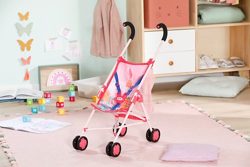 Zapf Creation Cochecito Baby Born® Con Bolso, Cochecito Para Muñecas Rosa 840665