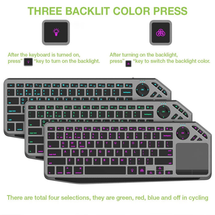 EAN 8059018365375 - Techly ICTB9801TB teclado Universal RF Wireless + Bluetooth QWERTY Inglés de EE. UU. Negro imagen 10