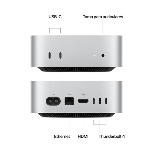 EAN 0195949911576 - Apple Mac mini Apple M M4 16 GB 512 GB SSD macOS Sequoia Mini PC Plata imagen 2
